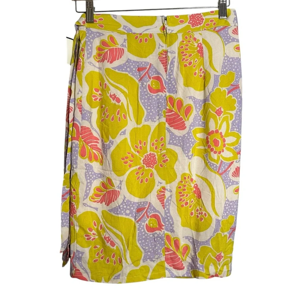 Modcloth Whole 'Lotta Loveliness Tropical Wrap Skirt Size S - Picture 6 of 11